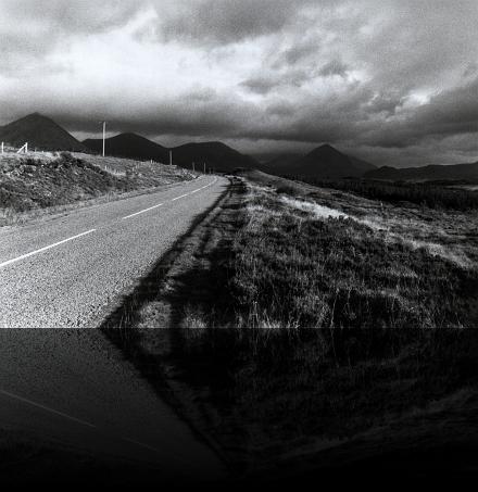Western Scottland road 02 - bw